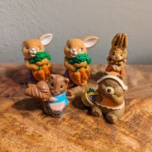 Mini vintage figurine collectibles from the 1980s